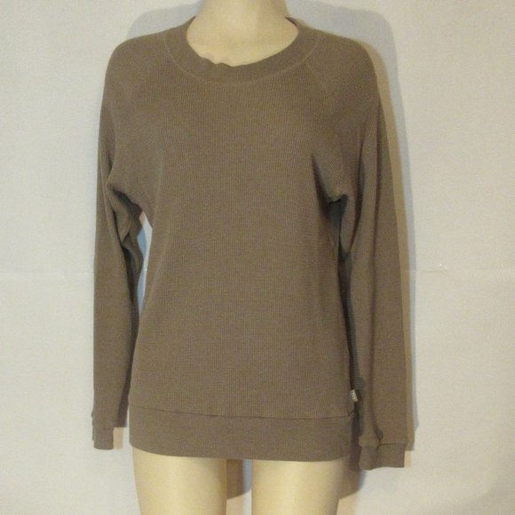 Artizia TNA Womens Small Sweater Waffle Knit Long Sleeve Lightweight Tan Brown - Picture 1 of 9